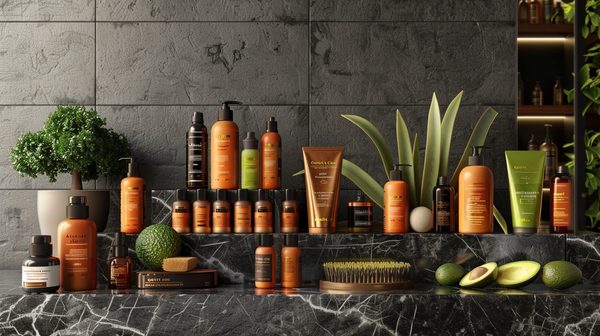 Sélection de produits capillaires pour cheveux afro